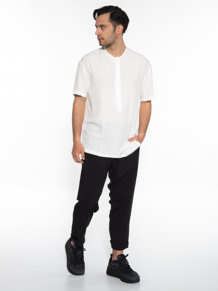 NINETEEN Shirt mao K23-1030 White NINETEEN - 7