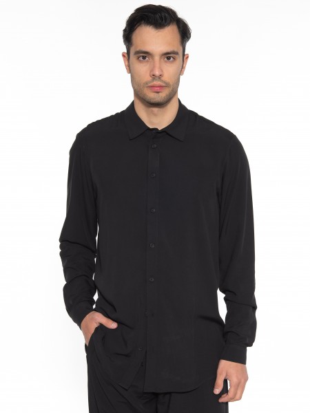 NINETEEN Πουκάμισο K23-1007 Μαύρο NINETEEN - 1