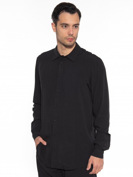 NINETEEN Πουκάμισο K23-1007 Μαύρο NINETEEN - 4