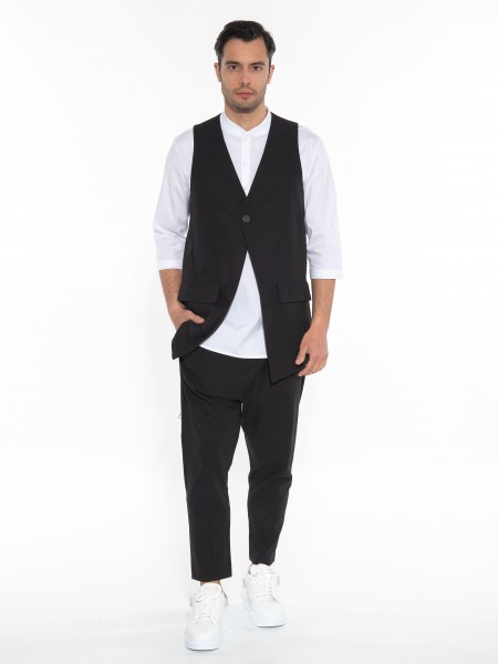 NINETEEN Πουκαμίσα mao K23-1025 Λευκό NINETEEN - 11