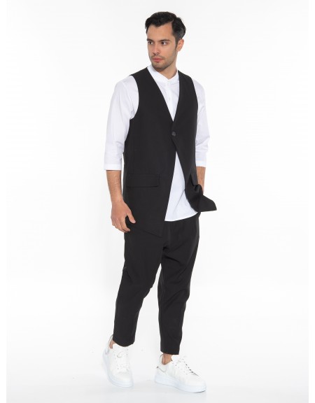 NINETEEN Πουκαμίσα mao K23-1025 Λευκό NINETEEN - 7