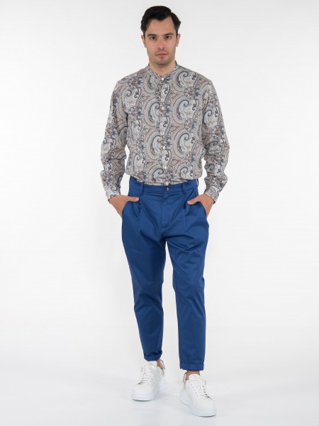 OVER-D Chino Παντελόνι OE1S2S3P31 Μπλε ρουά OVER-D - 7