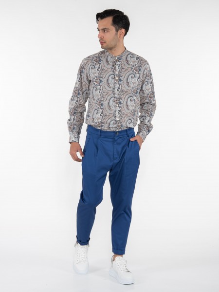 OVER-D Chino Παντελόνι OE1S2S3P31 Μπλε ρουά OVER-D - 9