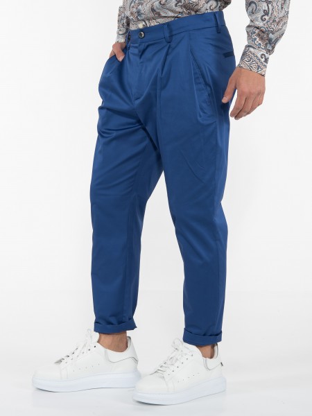 OVER-D Chino Παντελόνι OE1S2S3P31 Μπλε ρουά OVER-D - 4