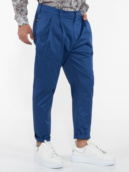 OVER-D Chino Παντελόνι OE1S2S3P31 Μπλε ρουά OVER-D - 3