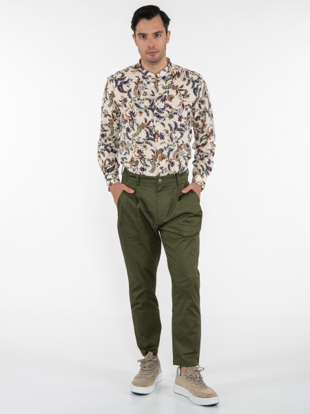 OVER-D Chino Παντελόνι OE1S2S3P31 Λαδί OVER-D - 6