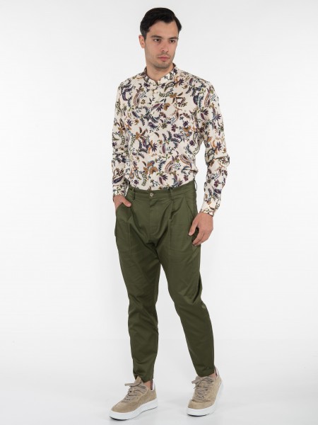 OVER-D Chino Παντελόνι OE1S2S3P31 Λαδί OVER-D - 9