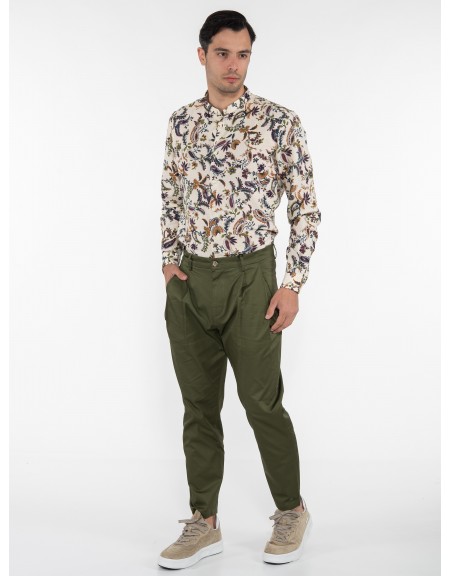 OVER-D Chino Παντελόνι OE1S2S3P31 Λαδί OVER-D - 9