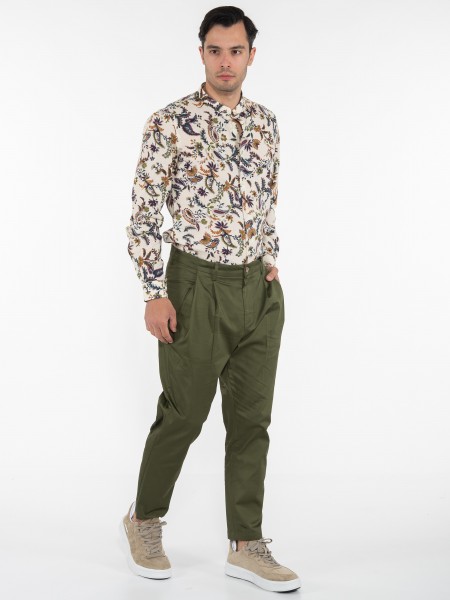 OVER-D Chino Παντελόνι OE1S2S3P31 Λαδί OVER-D - 7