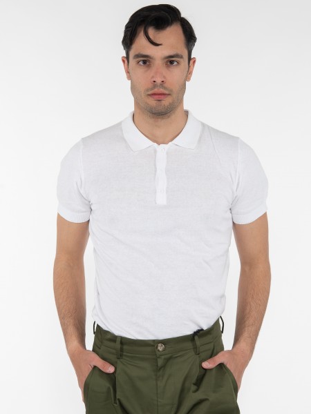 OVER-D T-shirt Polo νημάτινο OM546MG Λευκό OVER-D - 1