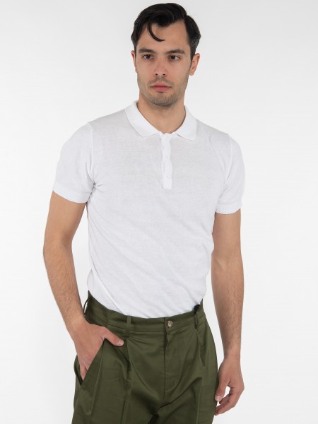 OVER-D T-shirt Polo νημάτινο OM546MG Λευκό OVER-D - 3