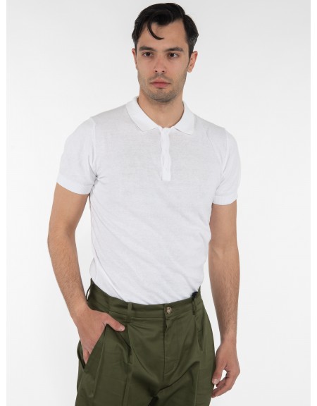 OVER-D T-shirt Polo νημάτινο OM546MG Λευκό OVER-D - 3