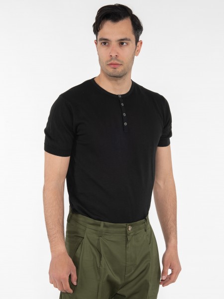 OVER-D T-shirt νημάτινο OM549MG Μαύρο OVER-D - 3