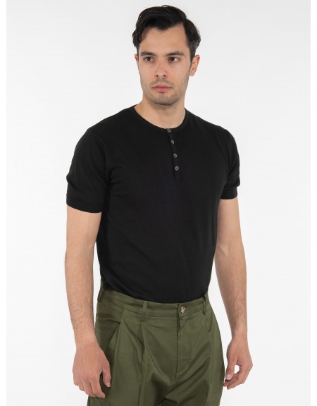 OVER-D T-shirt νημάτινο OM549MG Μαύρο OVER-D - 3