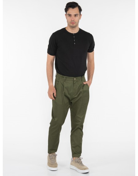 OVER-D T-shirt νημάτινο OM549MG Μαύρο OVER-D - 7