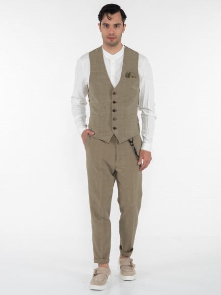 OVER-D Chino Παντελόνι OE1S2S3P10 Λαδί - Μαύρο OVER-D - 7