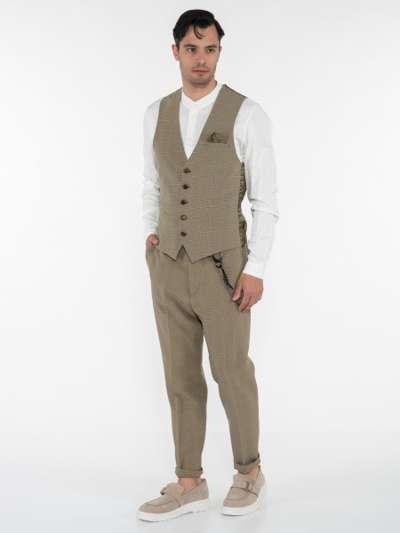 OVER-D Chino Παντελόνι OE1S2S3P10 Λαδί - Μαύρο OVER-D - 11