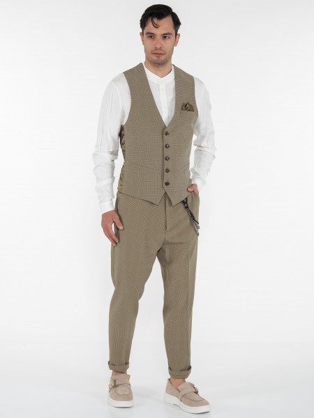 OVER-D Chino Παντελόνι OE1S2S3P10 Λαδί - Μαύρο OVER-D - 9