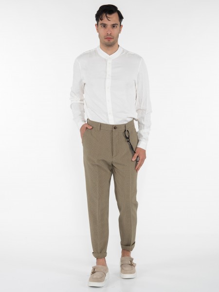 OVER-D Chino Παντελόνι OE1S2S3P10 Λαδί - Μαύρο OVER-D - 6