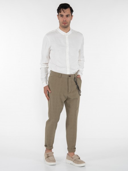 OVER-D Chino Παντελόνι OE1S2S3P10 Λαδί - Μαύρο OVER-D - 8