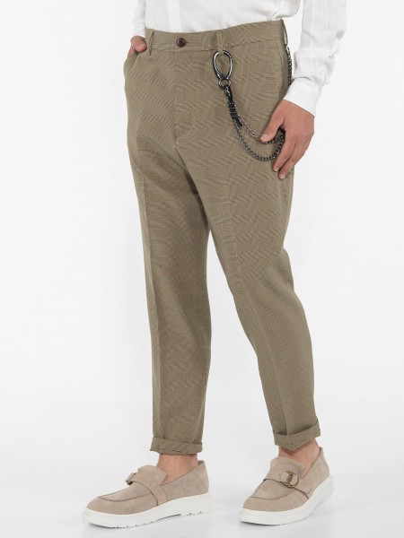 OVER-D Chino Παντελόνι OE1S2S3P10 Λαδί - Μαύρο OVER-D - 4