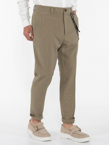 OVER-D Chino Παντελόνι OE1S2S3P10 Λαδί - Μαύρο OVER-D - 3