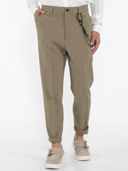 OVER-D Chino Παντελόνι OE1S2S3P10 Λαδί - Μαύρο OVER-D - 14