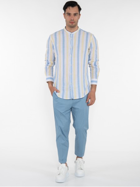 OVER-D Chino Παντελόνι OE1S2S3P03 Γαλάζιο OVER-D - 6