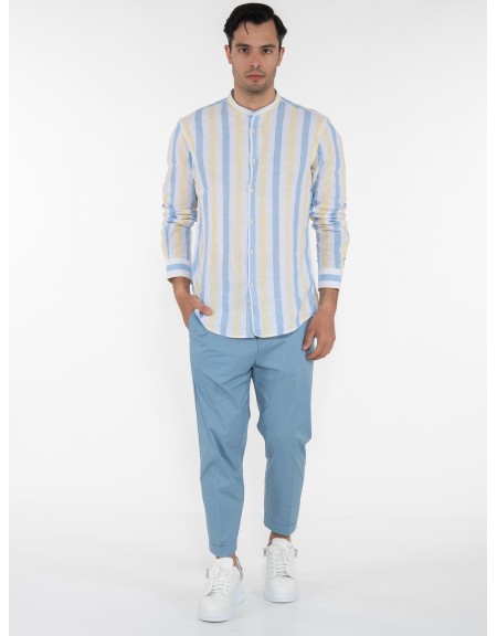 OVER-D Chino Παντελόνι OE1S2S3P03 Γαλάζιο OVER-D - 6