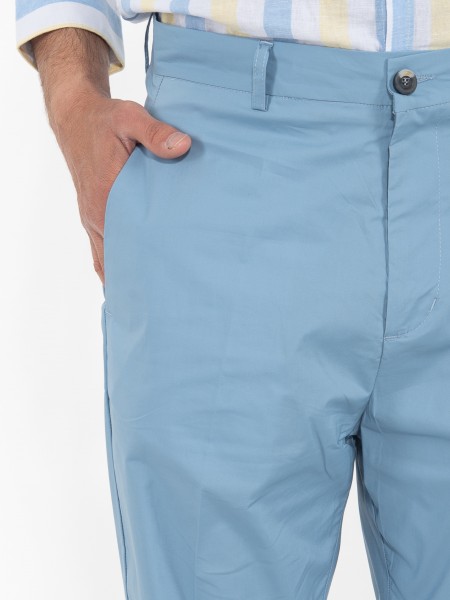 OVER-D Chino Παντελόνι OE1S2S3P03 Γαλάζιο OVER-D - 5