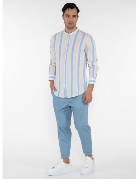 OVER-D Chino Παντελόνι OE1S2S3P03 Γαλάζιο OVER-D - 9