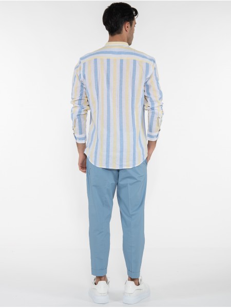 OVER-D Chino Παντελόνι OE1S2S3P03 Γαλάζιο OVER-D - 8