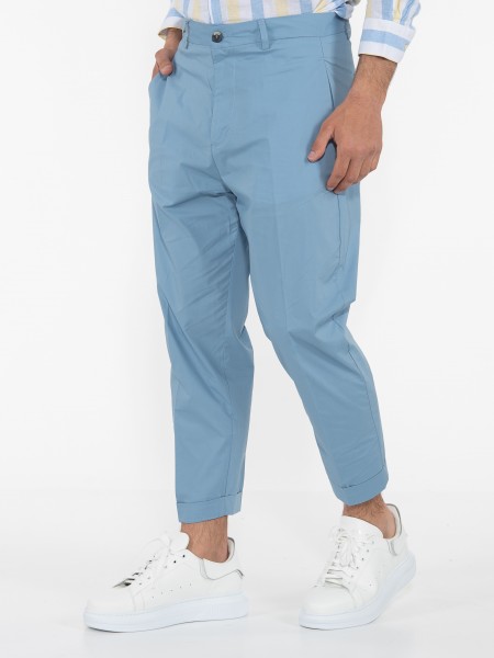 OVER-D Chino Παντελόνι OE1S2S3P03 Γαλάζιο OVER-D - 4