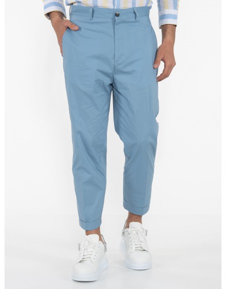 OVER-D Chino Παντελόνι OE1S2S3P03 Γαλάζιο OVER-D - 10