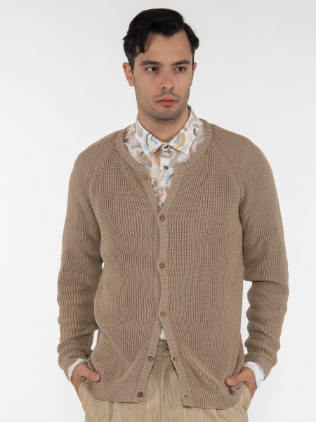 XAGON MAN Cotton cardigan 1J22303 Beige XAGON MAN - 1