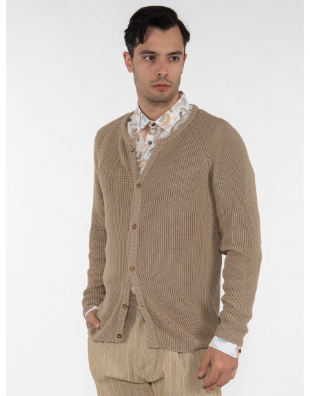 XAGON MAN Cotton cardigan 1J22303 Beige XAGON MAN - 4