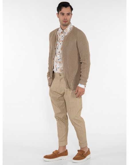 XAGON MAN Ζακέτα νημάτινη 1J22303 Μπεζ XAGON MAN - 9