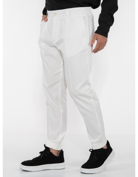 OVER-D Chino Παντελόνι OE1S2S3P02 Λευκό OVER-D - 4