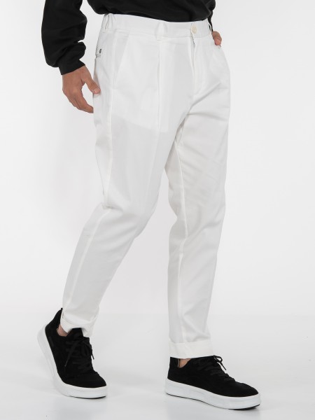 OVER-D Chino Παντελόνι OE1S2S3P02 Λευκό OVER-D - 3