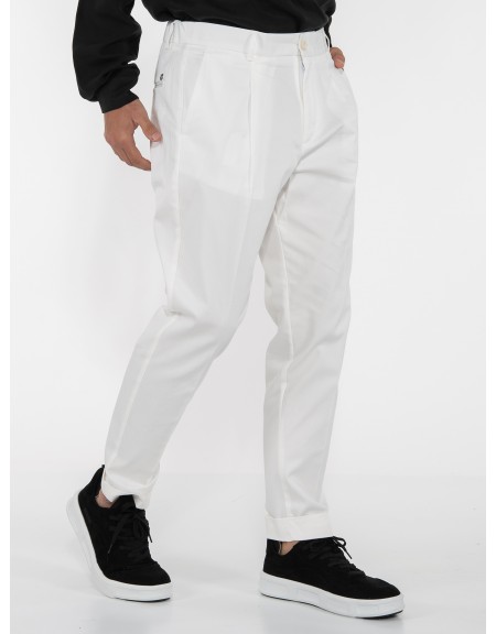 OVER-D Chino Παντελόνι OE1S2S3P02 Λευκό OVER-D - 3