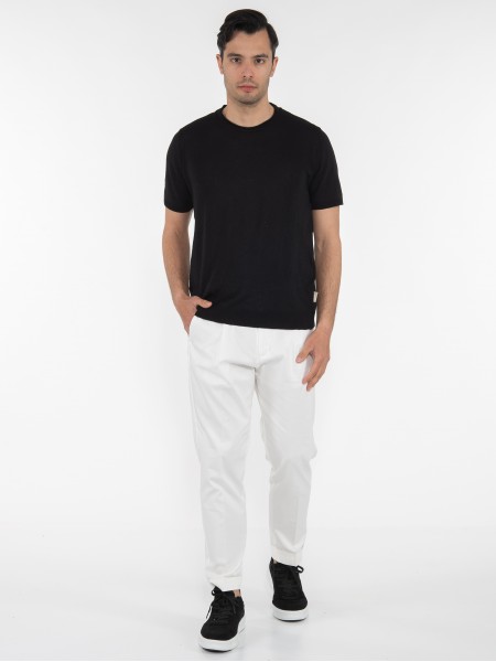 OVER-D T-shirt νημάτινο OT1S2S2M07 Μαύρο OVER-D - 6