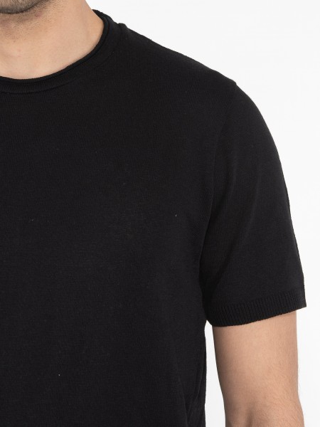 OVER-D T-shirt νημάτινο OT1S2S2M07 Μαύρο OVER-D - 5