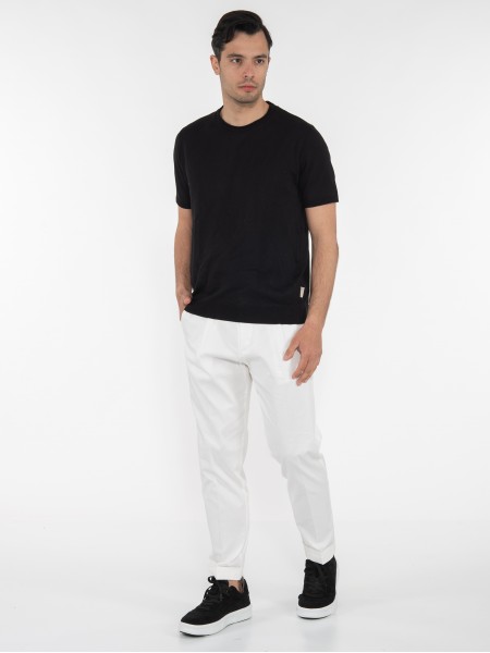 OVER-D T-shirt νημάτινο OT1S2S2M07 Μαύρο OVER-D - 9