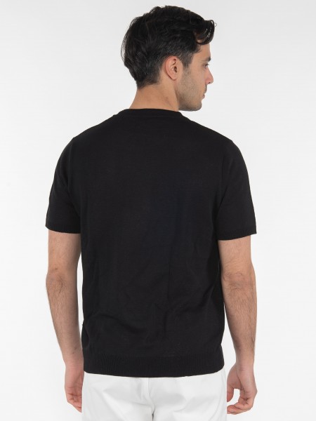 OVER-D T-shirt νημάτινο OT1S2S2M07 Μαύρο OVER-D - 2