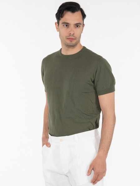 OVER-D T-shirt yarn OM547MG Khaki OVER-D - 4