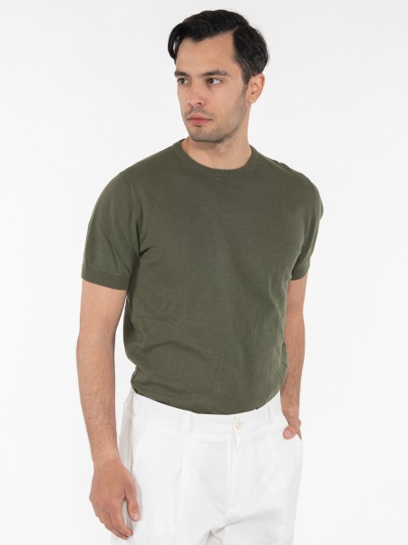 OVER-D T-shirt νημάτινο OM547MG Χακί OVER-D - 3