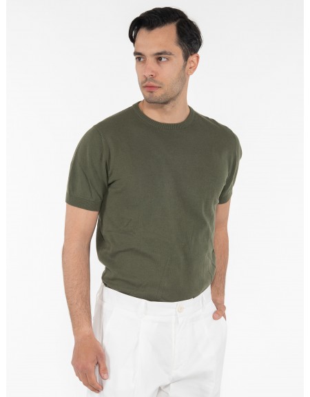 OVER-D T-shirt νημάτινο OM547MG Χακί OVER-D - 3