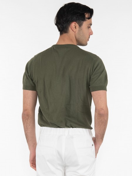 OVER-D T-shirt νημάτινο OM547MG Χακί OVER-D - 2