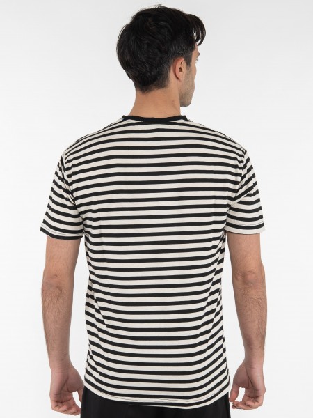 OVER-D T-shirt μαρινέρα OE1S2S3T52 Μαύρο - Μπεζ OVER-D - 2