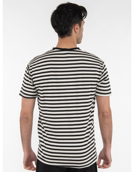 OVER-D T-shirt μαρινέρα OE1S2S3T52 Μαύρο - Μπεζ OVER-D - 2